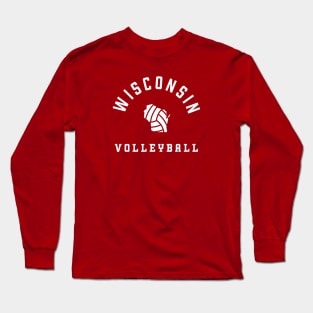 Wisconsin Volleyball - Indoor Beach Grass Long Sleeve T-Shirt